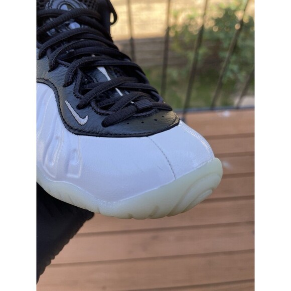 Nike Little Posite One (GS) White Silver Black DV2238-100 Size 4Y (No OG Box) - Picture 7 of 12